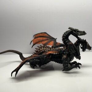 Dual-Headed Dragon Action Figure - Black and Orange